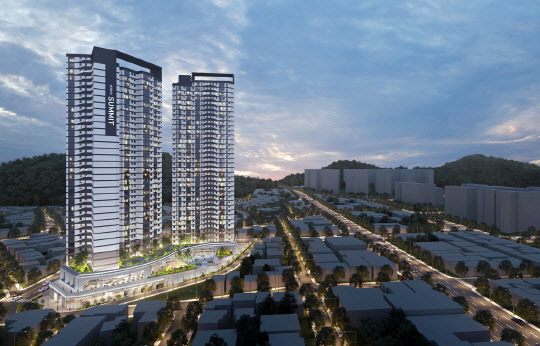 부산 동성하이타운 가로주택정비사업 조감도. <호반건설 제공>